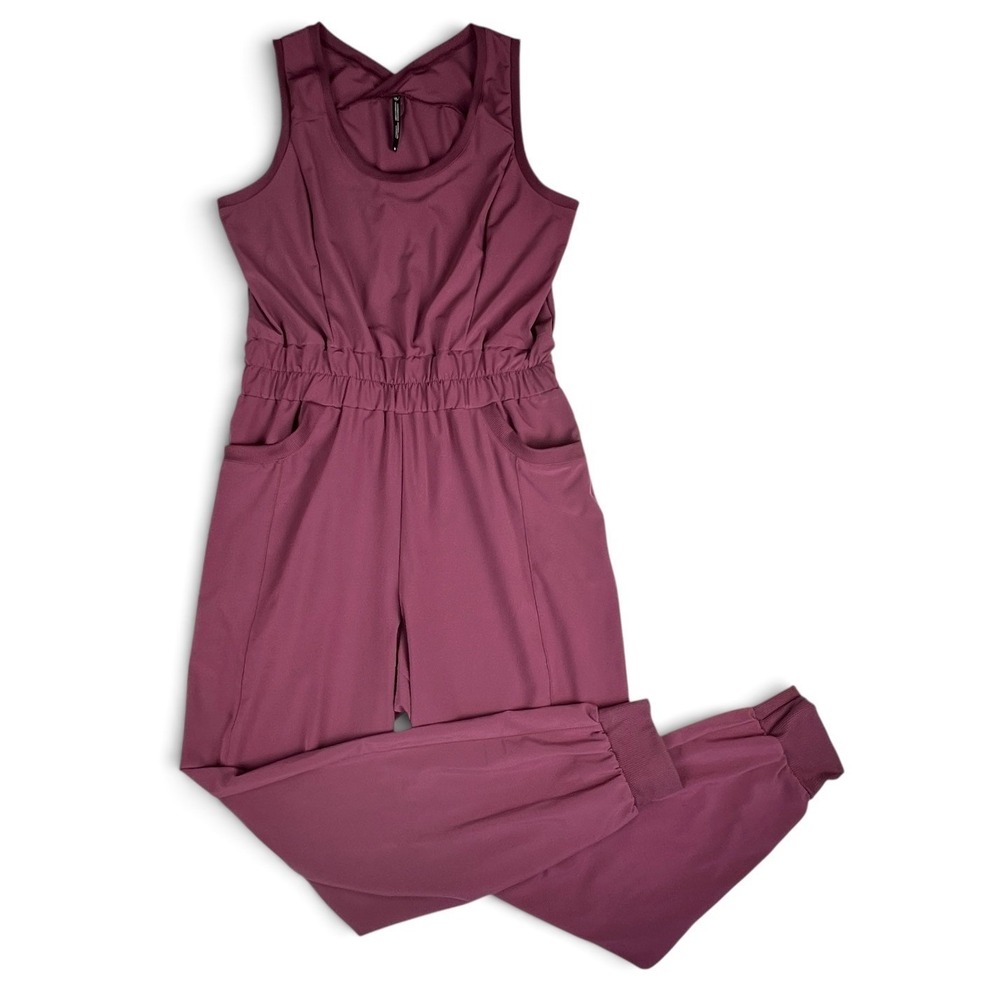 KUHL Women's Vantage Jumpsuit Women's Sz M Berry Athleisure New $109